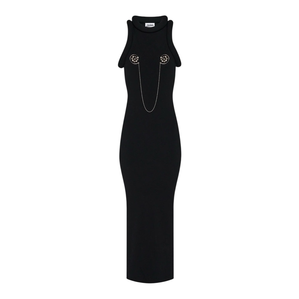 NWT Jean Paul Gaultier Black The Long 3D Dress
